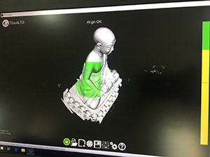 Scan 3D tượng Phật hoàng Trần Nhân Tông