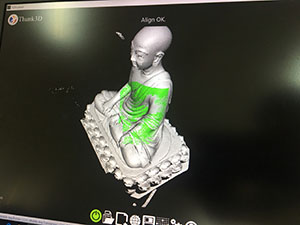 Scan 3D tượng Phật hoàng Trần Nhân Tông